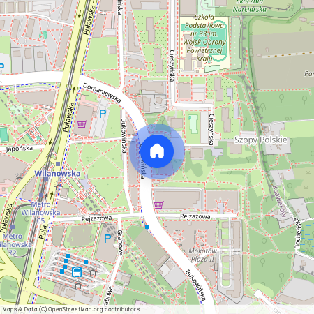 ul. Bukowińska, Ksawerów, Mokotów, Warszawa, mazowieckie