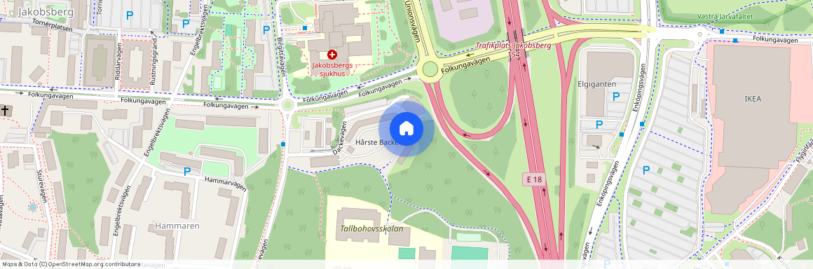 Dackevägen, Järfälla