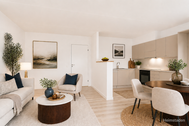 MODERNISERET RÆKKEHUS I HOLLUF PILE MED HAVE OG FRI PARKERING - Foto 1