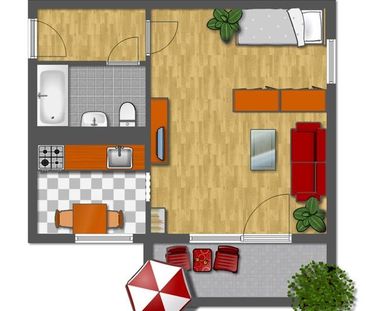 Frisch modernisierte Singlewohnung - Foto 1