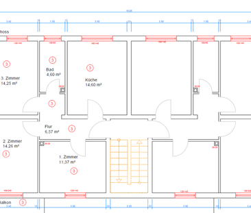 Moderne 3-Zimmer-Wohnung mit Balkon in ruhiger Lage - Photo 1