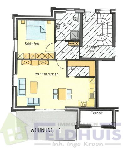 Moderne Erdgeschosswohnung mit Terrasse in ruhiger Lage von Moormerland- Veenhusen! - Photo 2