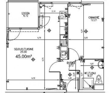 Location appartement t2 45 m² à Nantes (44300) Doulon - Bottière-Bo... - Photo 1
