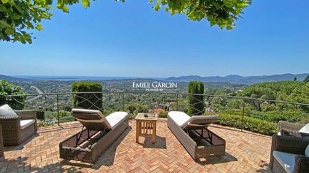 A louer, Mougins, Cote d'Azur, vue mer, piscine, 6 chambres doubles - Photo 4