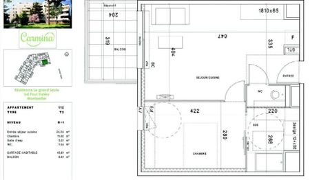 location Appartement T2 DE 42.61m² À MONTPELLIER - Photo 5