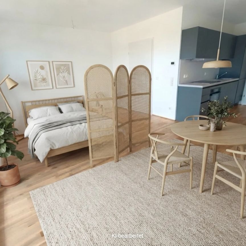 Moderne 1-Zimmer-Wohnung mit Loggia! Inklusive Kühlung und Einbauküche! STEINGÖTTERHOF - Foto 1