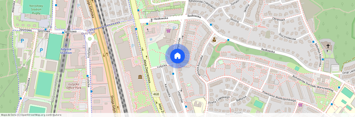 ul. Legionów 100, Redłowo, Gdynia, pomorskie