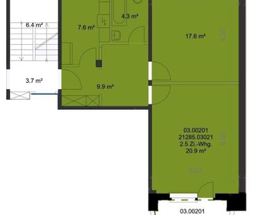 Stadtnahe 2.5-ZW à 59 m² im 1. OG - Photo 3
