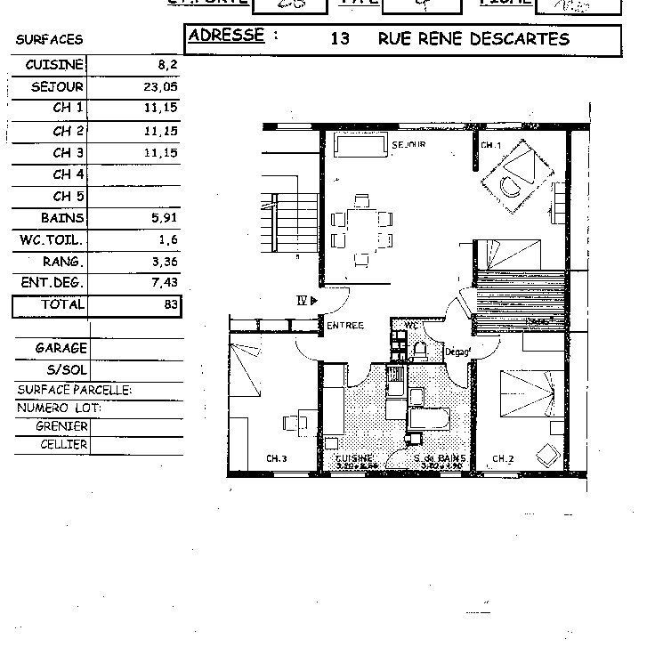 Location appartement T4 83.00m² à Reims (51100) Loyer CC * : 493.50 € Réf : ER.04556 - Photo 2