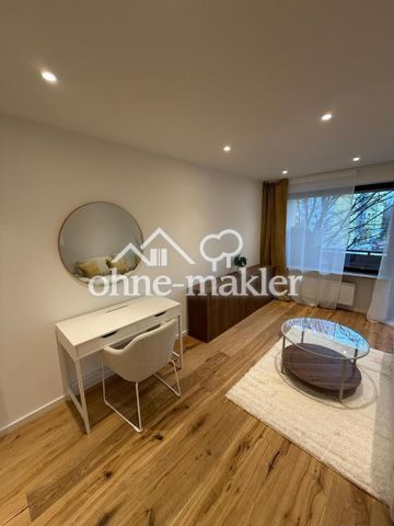 Helles, vollmöbliertes 1-Zimmer-Apartment mit Balkon – Erstbezug nach Sanierung - Photo 2