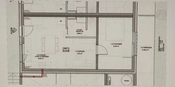 2.5 Zimmer, 41 m², EG - Foto 3