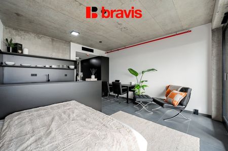 Pronájem 1+kk, Královopolská, Brno: All-in vybavení, wifi, garáž, gym - Photo 4