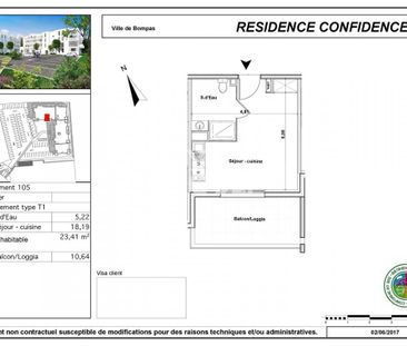 Location Appartement 1 pièce 23m² BOMPAS 66430 - Photo 2