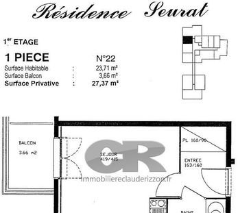 Location Appartement 1 pièce 24m² VANDOEUVRE LES NANCY 54500 - Photo 1