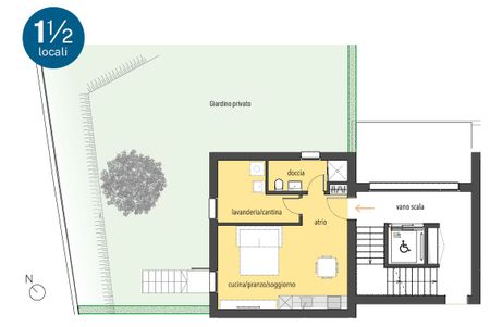 1.5 Zimmer, 36 m², 1. Stock - Photo 5