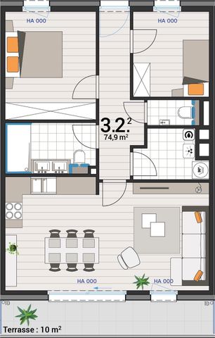 Neues Appartement mit 2 Schlafzimmer zu vermieten - Photo 3