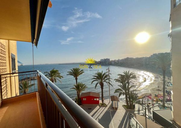 ​ FLAT FOR RENT ON THE FIRST LINE OF THE SEA IN TORREVIEJA - ALICANTE