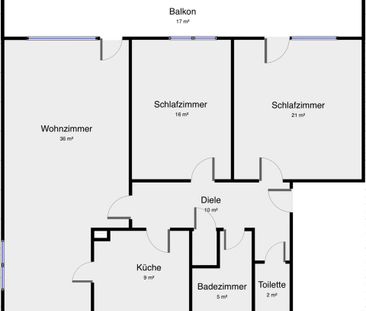 Helle 3-Zimmer Wohnung mit Balkon in Bad Salzuflen - Foto 1
