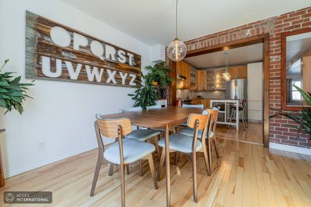 Furnished two-story house for rent in Villeray - abundant natural light - Photo 3