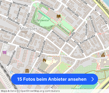 Schön möblierte Wohnung mit Reinigungsservice in Stuttgart Münster - Foto 1