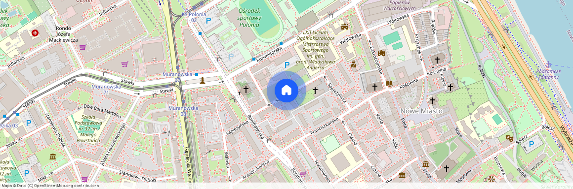 ul. Sapieżyńska, Nowe Miasto, Śródmieście, Warszawa, mazowieckie