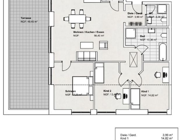 Wohnen mit Stil: Penthouse-Wohnen im Grünen – 4-Zimmer-Dachgeschosswohnung mit ca. 138 m² - Photo 1