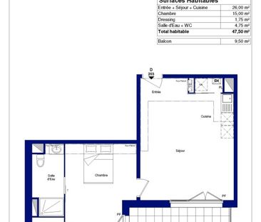 Location Appartement 2 pièces 47m² CENON 33150 - Photo 1