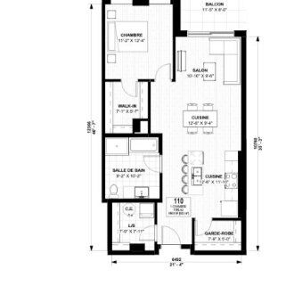 1 CH - 1 SDB - Gatineau - $1,700 /mo - Photo 2