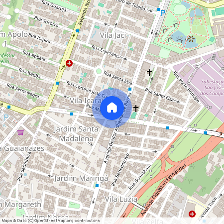 Rua Major Vaz, 42, São José Dos Campos, São José Dos Campos - SP, 12243-670, Brazil