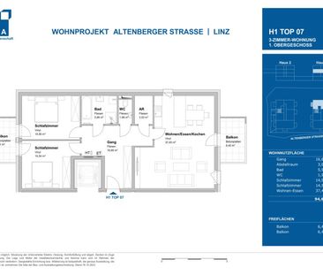 Licht. Luft. Lebensqualität – 3-Zimmer-Wohnung mit zwei Balkonen in... - Photo 1