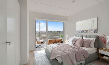 Egedal Stationsby - Lys og indbydende lejebolig med stor hjørne altan og udsigt til markerne - Photo 2