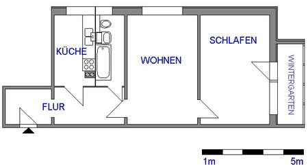 Direkt im Zentrum gelegene 2-Raum-Wohnung mit Balkon - Foto 2