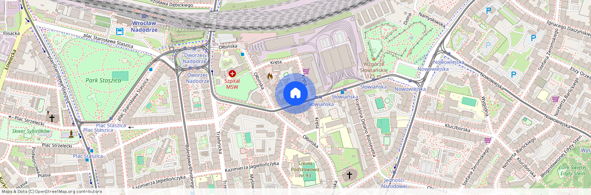 ul. Słowiańska, Nadodrze, Śródmieście, Wrocław, dolnośląskie