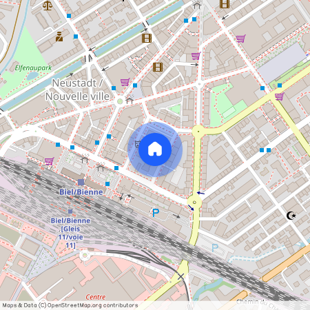 Hugistrasse 5, 2502 Biel/Bienne, Lageplan