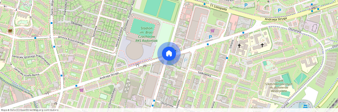 ul. Andrzeja Struga, Osiedle Nad Potokiem, Radom, mazowieckie