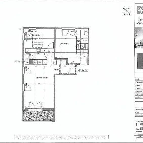 Appartement à louer 3 pièces 65.64m² - Photo 2