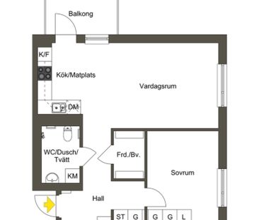 Huddinge - 2rok - tillsv - 14.835kr/mån - Photo 4