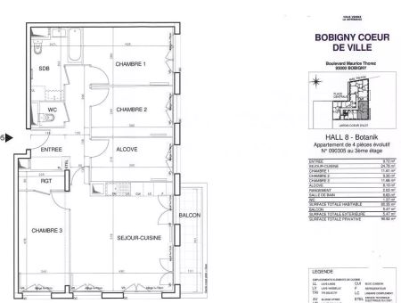 location Appartement T4 DE 85.9m² À BOBIGNY - Photo 4