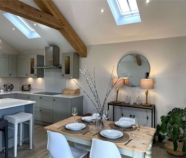 High specification barn conversion with additional separate two bedroom apartment, double garage, gated parking and South facing garden - Photo 3