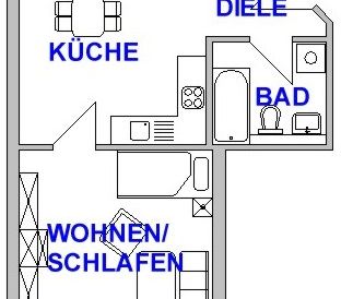 Großzügige 1-Raum-Wohnung nahe Zeisigwald - Foto 3