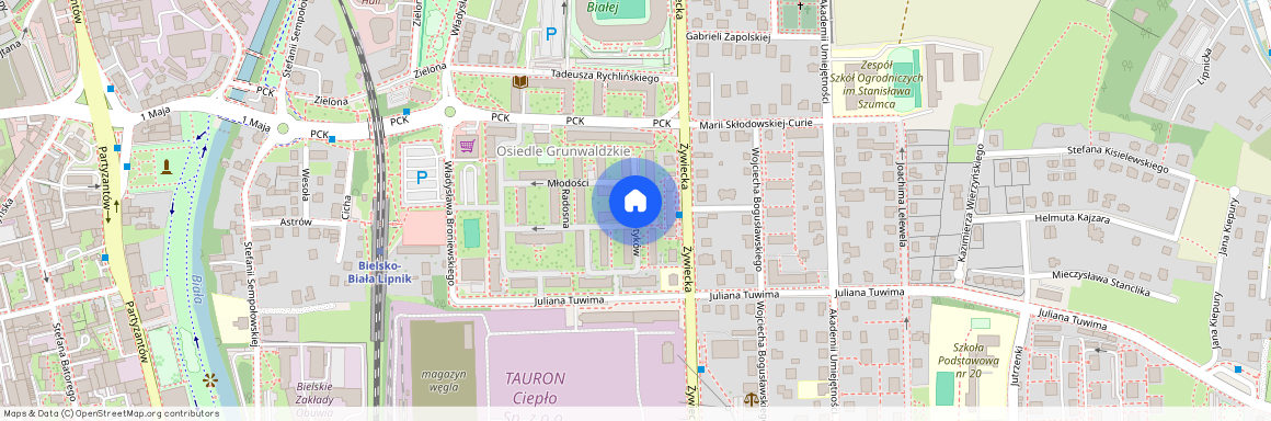 ul. Energetyków, Osiedle Grunwaldzkie, Bielsko-Biała, śląskie