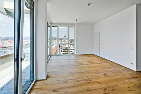 Neubauprojekt JOSEPH/Turm: Hochwertige 4-Zimmer-Wohnung mit Außenfläche und toller Aussicht- in 1090 Wien zu mieten - Foto 5