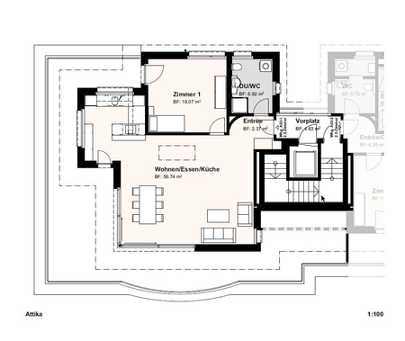 Exkl. 2.5-Zi.-Attika-WHG, Panorama-Terrasse & Dreh-Cheminée in Laufen - Foto 5