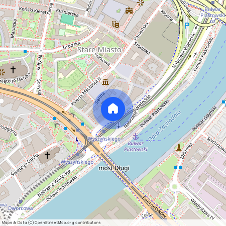 ul. Wielka Odrzańska, Stare Miasto, Śródmieście, Szczecin, zachodniopomorskie