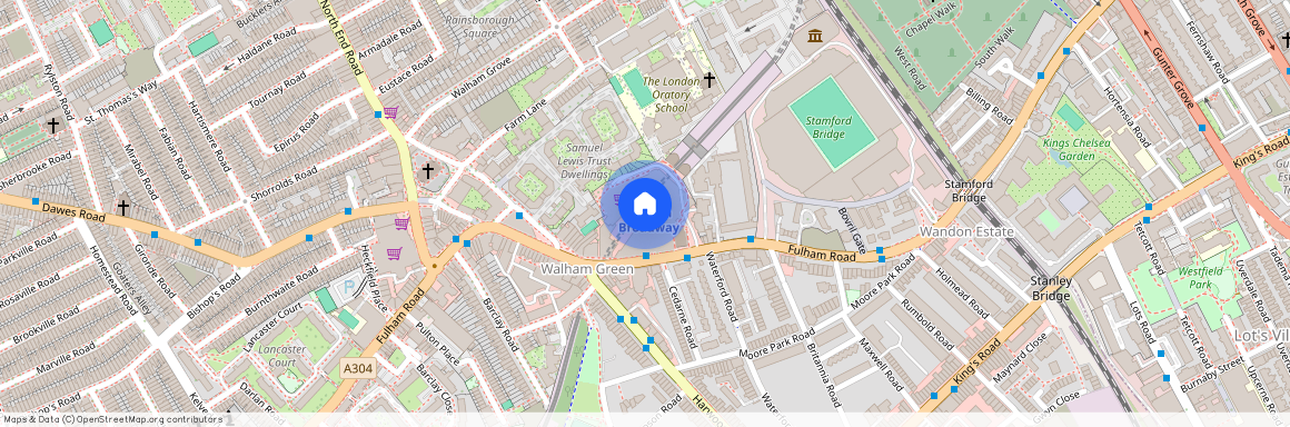 Lancaster Court, Fulham Broadway, London, West London