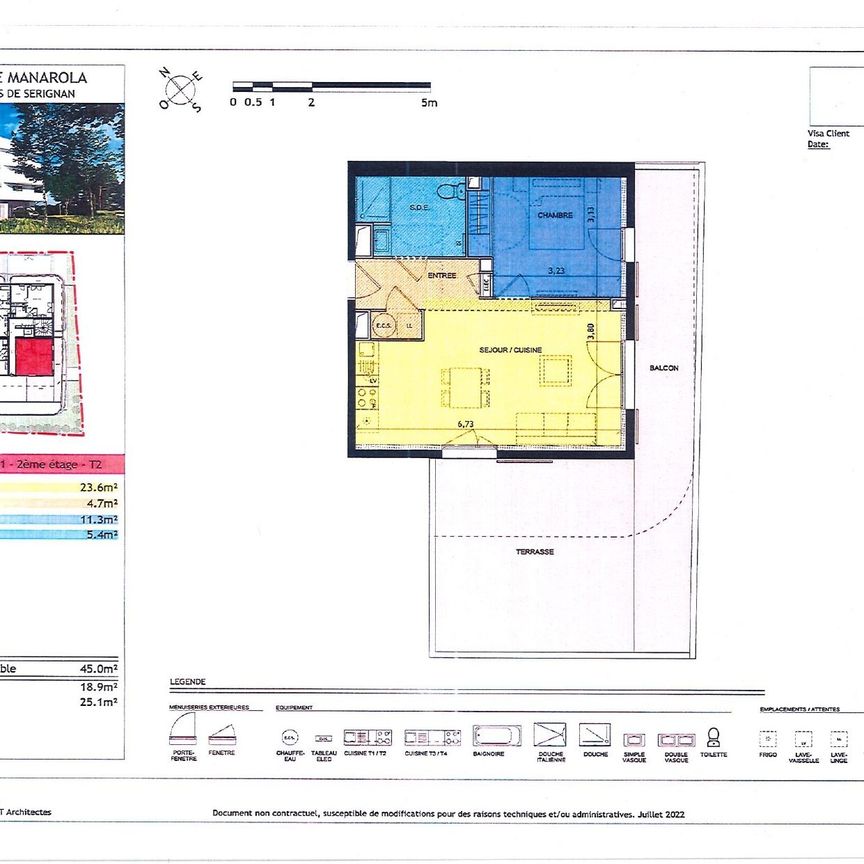 SERIGNAN - T2 NEUF avec Piscine - 45 m² - Photo 2