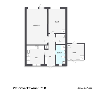 Vattenverksvägen 21B, Billinge - Foto 3