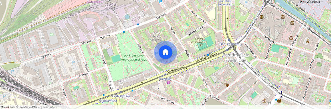 ul. Kolejowa, Przedmieście Świdnickie, Stare Miasto, Wrocław, dolnośląskie