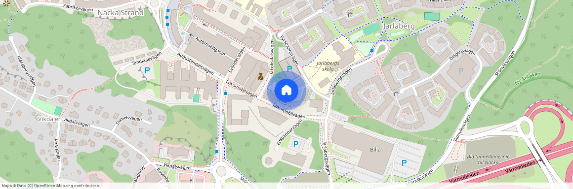 Fyrspannsvägen, Nacka