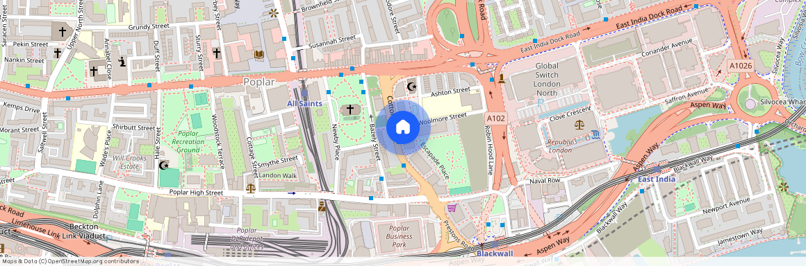 Quest House, Cotton Street, London, E14., London.